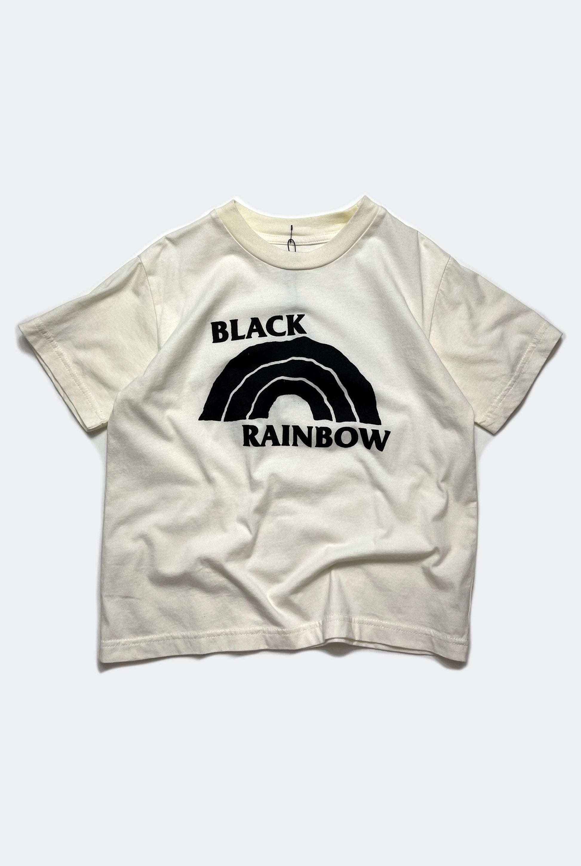 BLACK RAINBOW TEE / OFF WHITE - youngandrestlesskids 