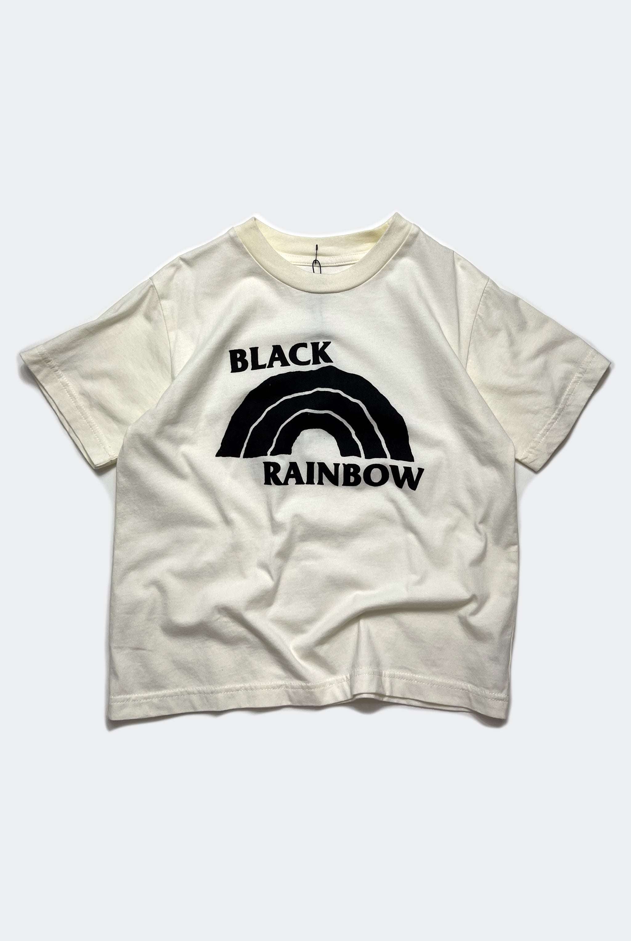 BLACK RAINBOW TEE / OFF WHITE - youngandrestlesskids 