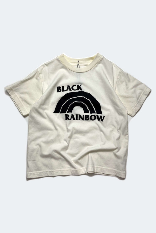 BLACK RAINBOW TEE / OFF WHITE - youngandrestlesskids 