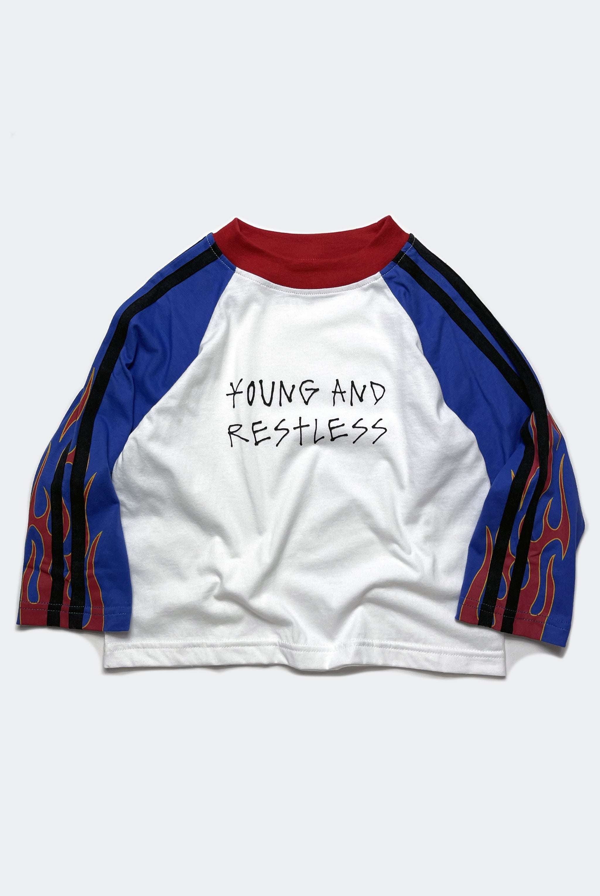 BURN OUT TEE / WHITE - youngandrestlesskids 