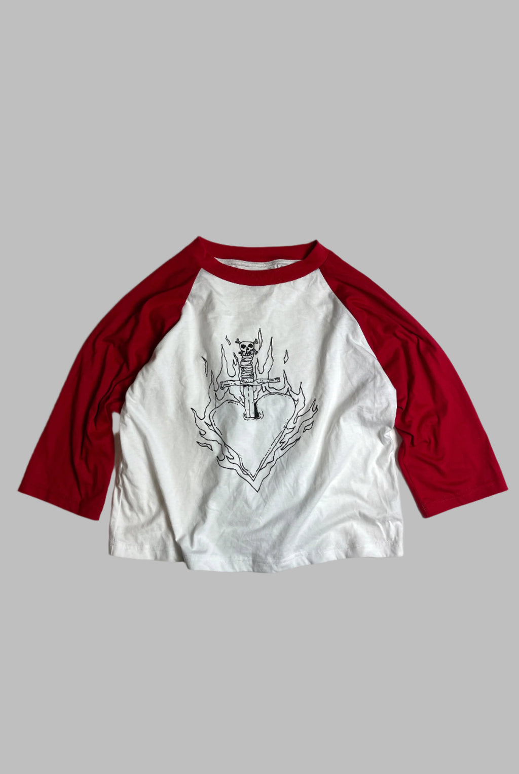 BURNING HEART L/S TEE / RED - youngandrestlesskids 