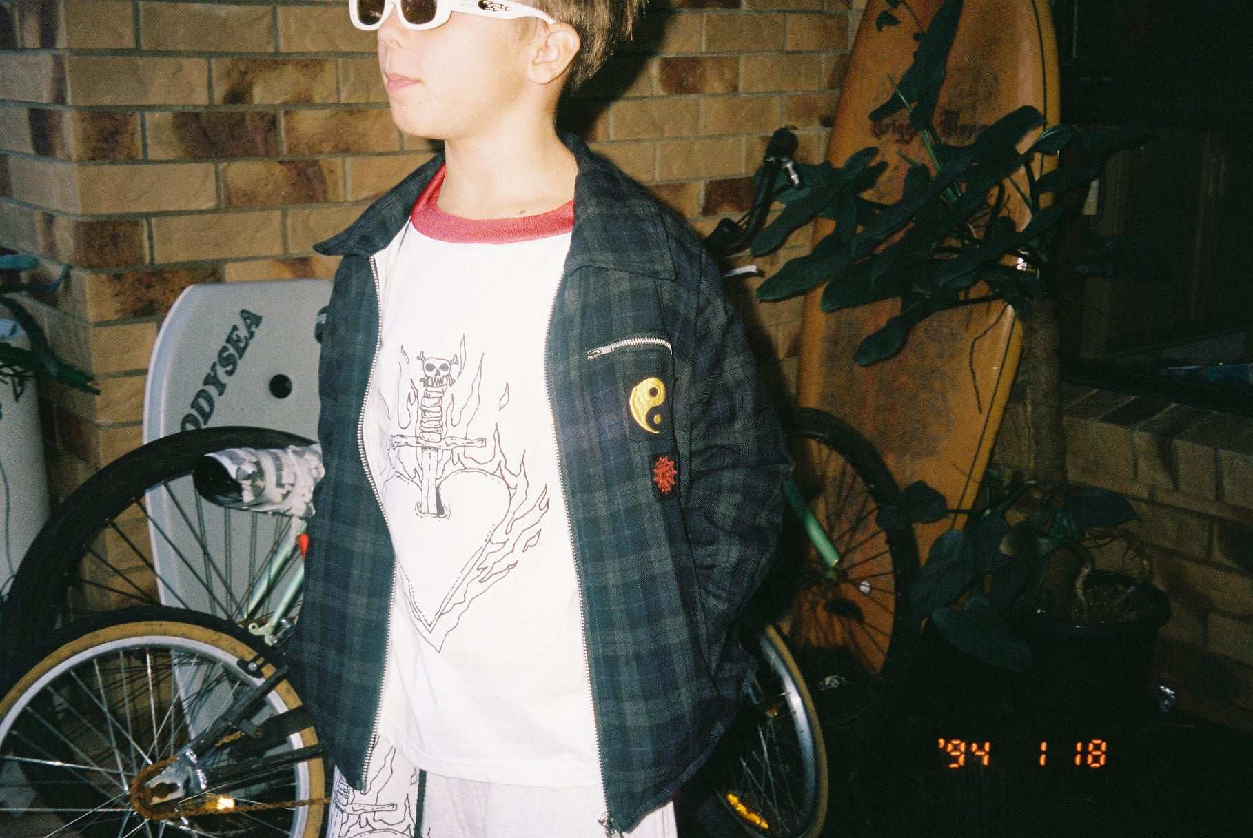 BURNING HEART L/S TEE / RED - youngandrestlesskids 