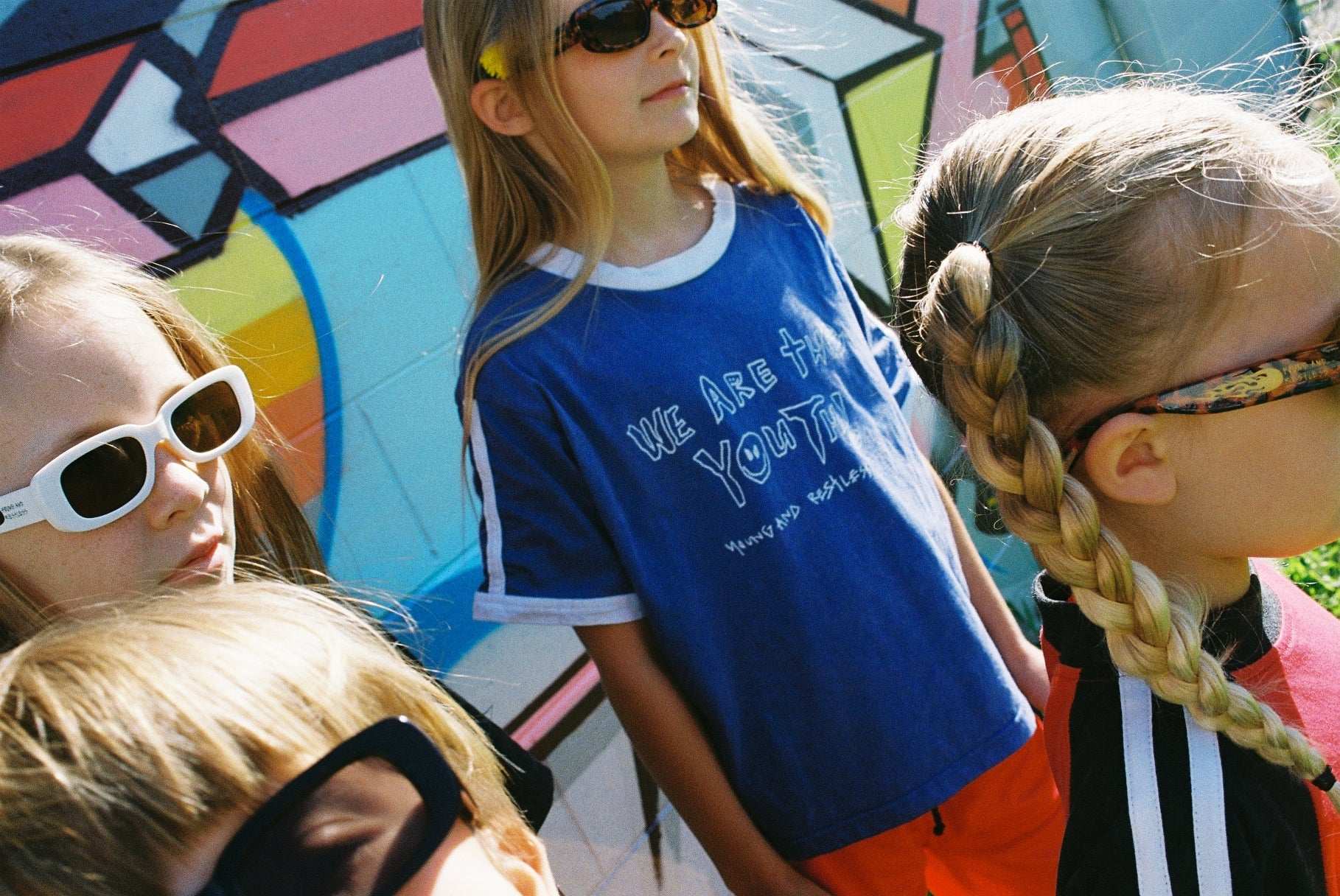 FUN RUN TEE / BLUE - youngandrestlesskids 