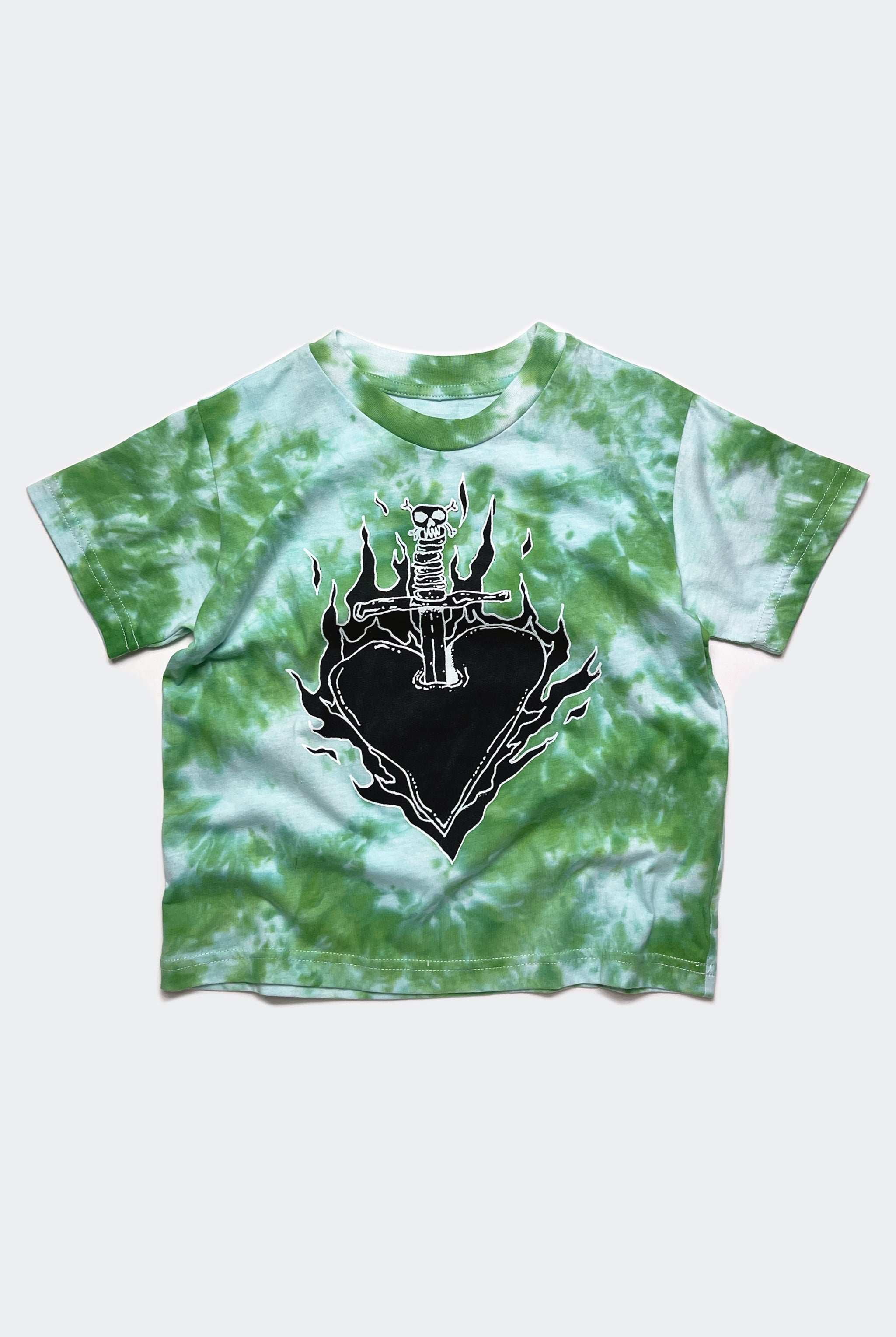 HEART SHAPED BOX TEE / SLIME DYE - youngandrestlesskids 
