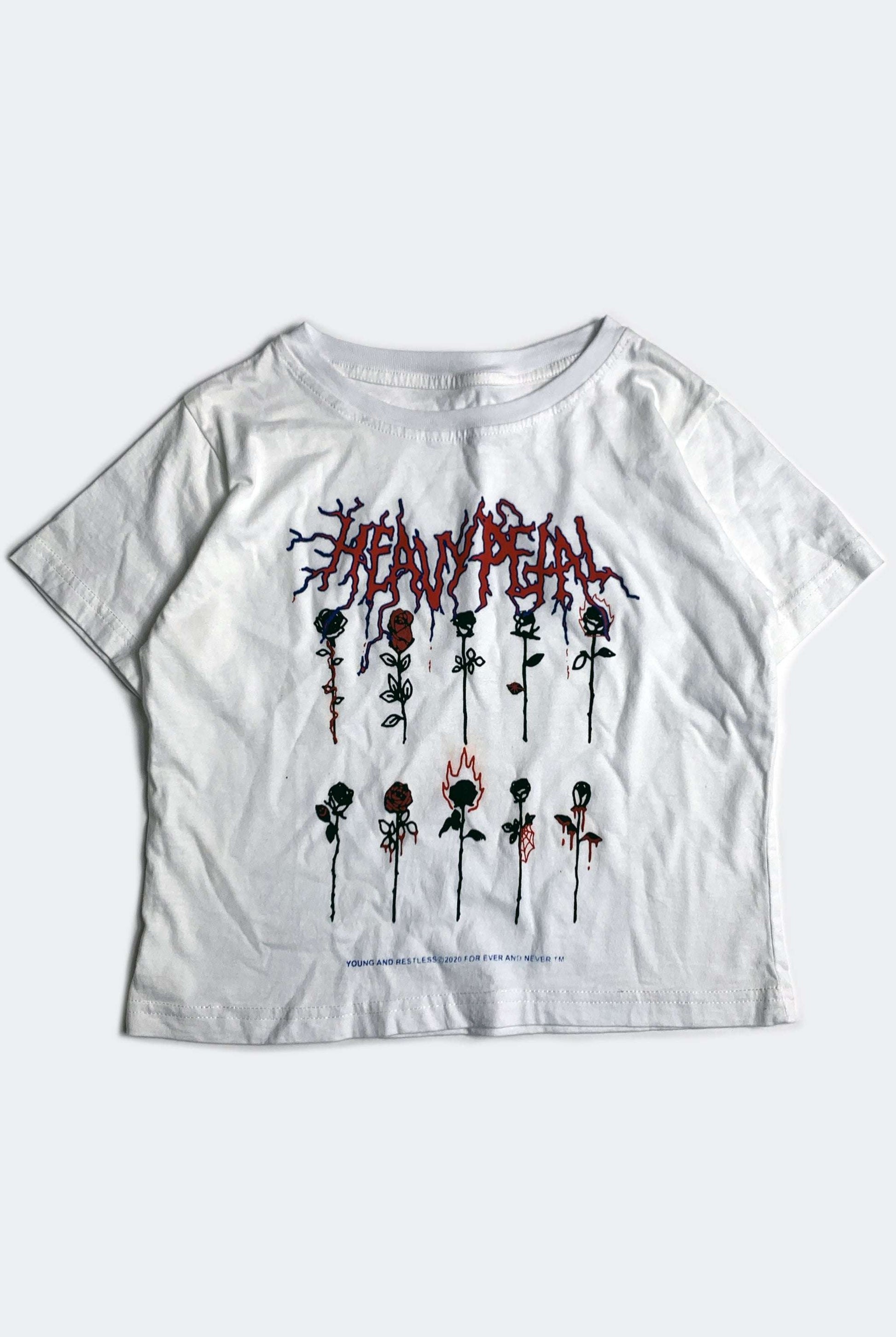 HEAVY PETAL TEE / WHITE - youngandrestlesskids 