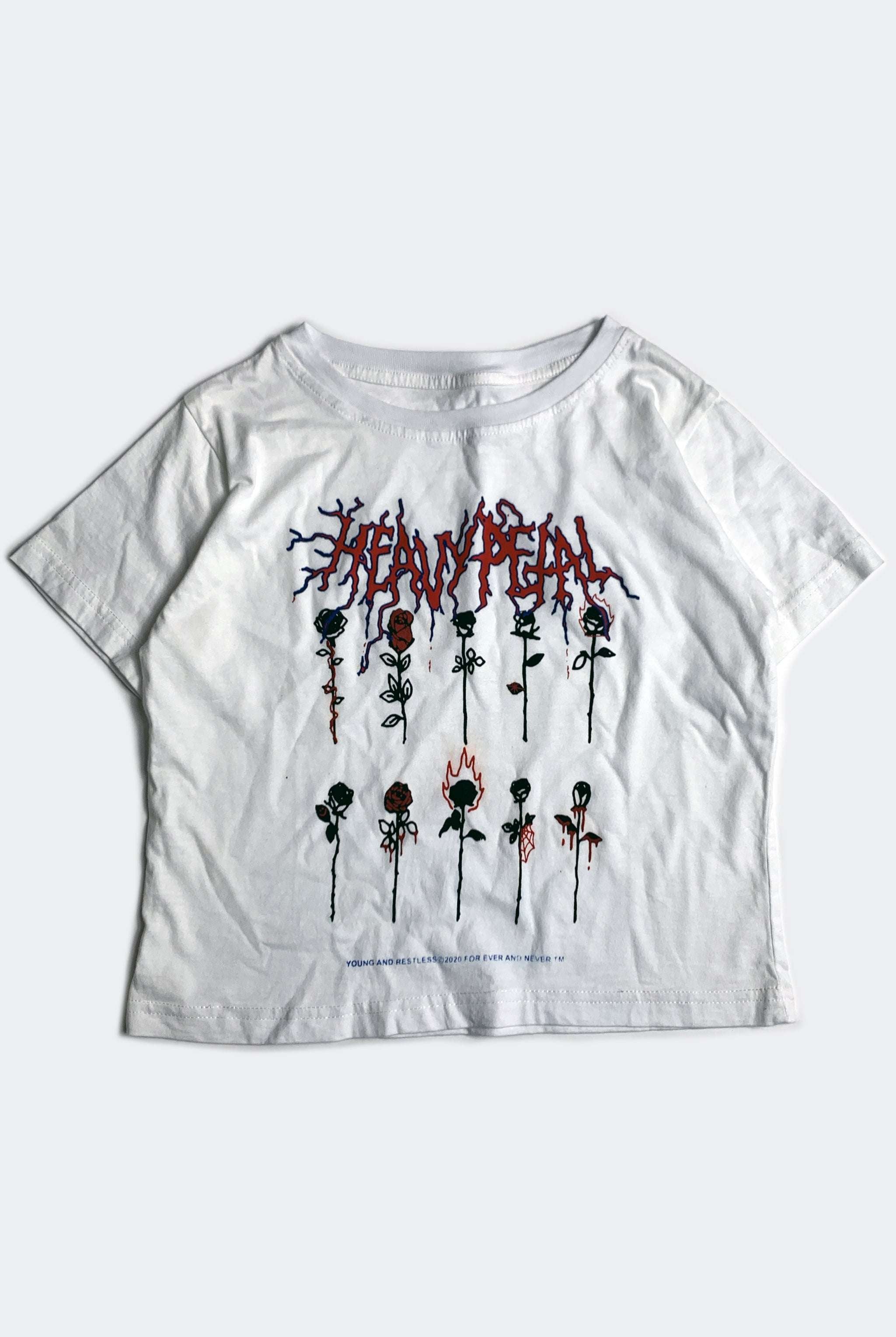 HEAVY PETAL TEE / WHITE - youngandrestlesskids 