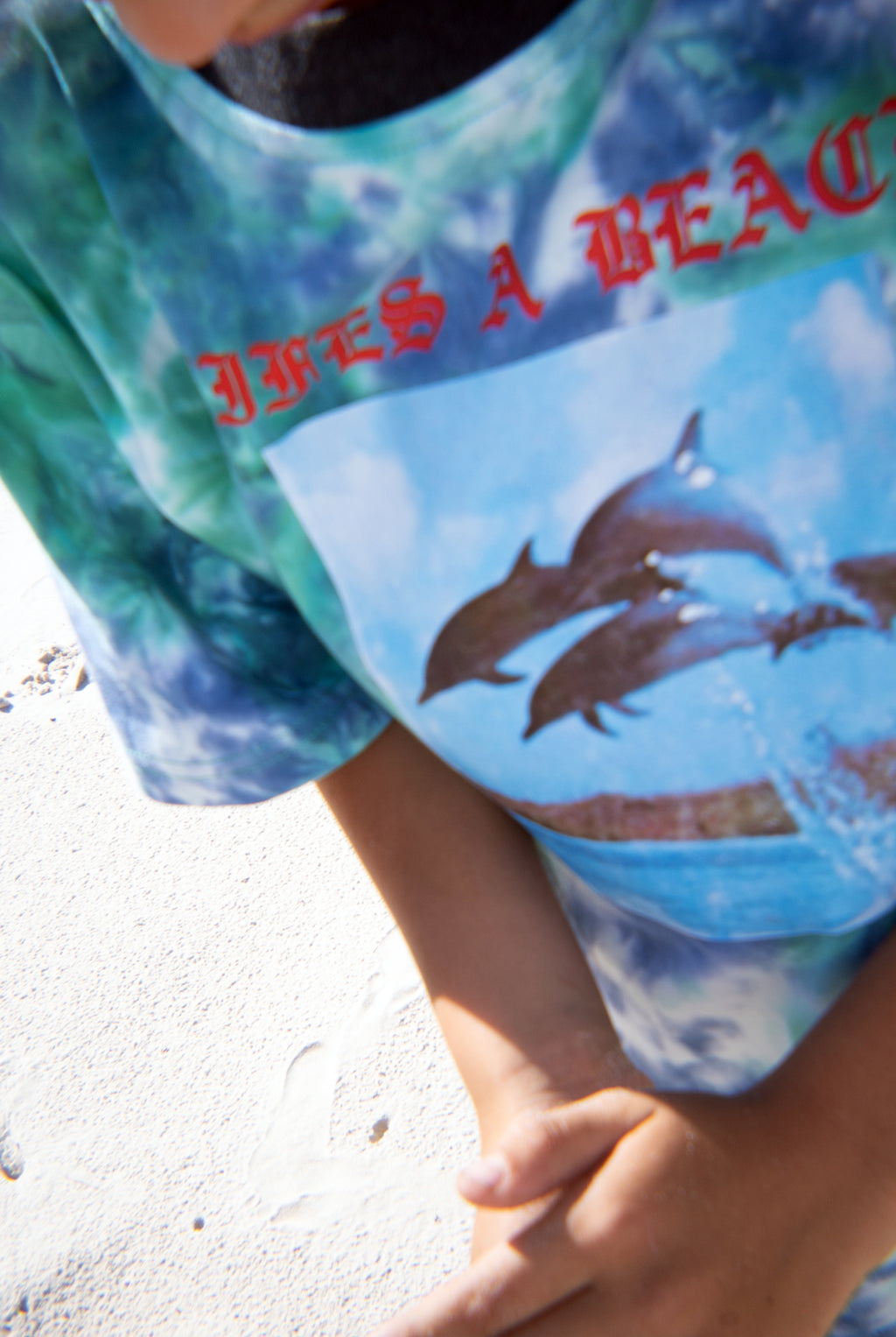 LIFES A BEACH TEE / TIE DYE