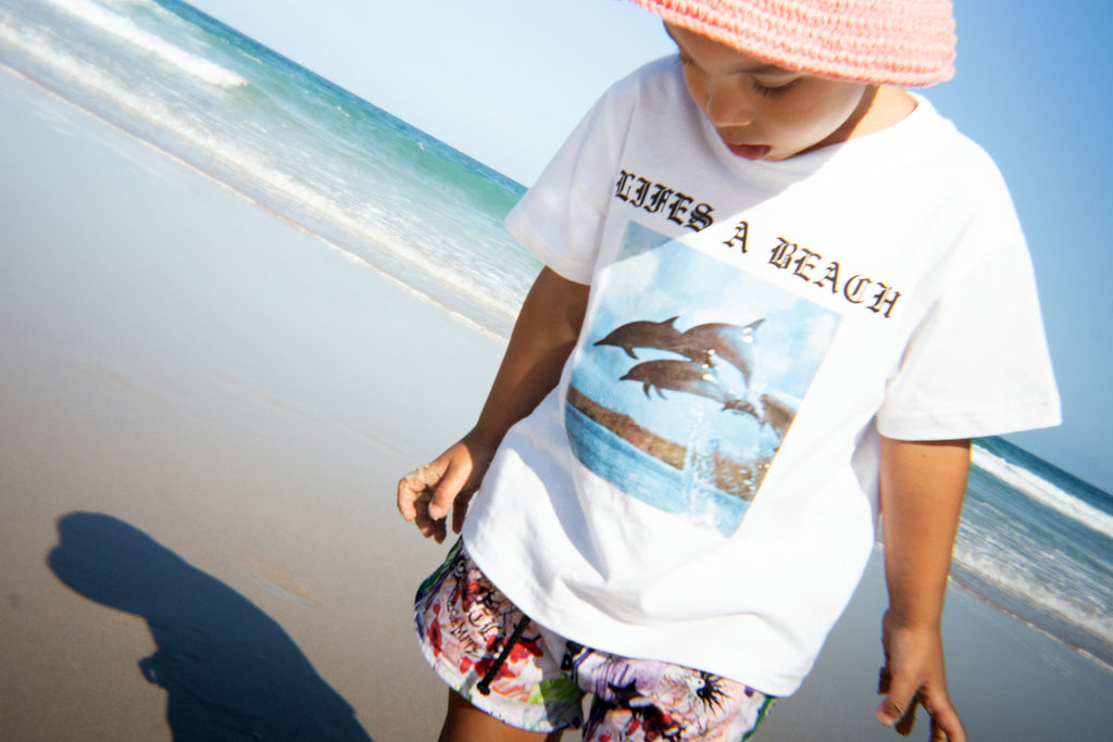 LIFES A BEACH TEE / WHITE