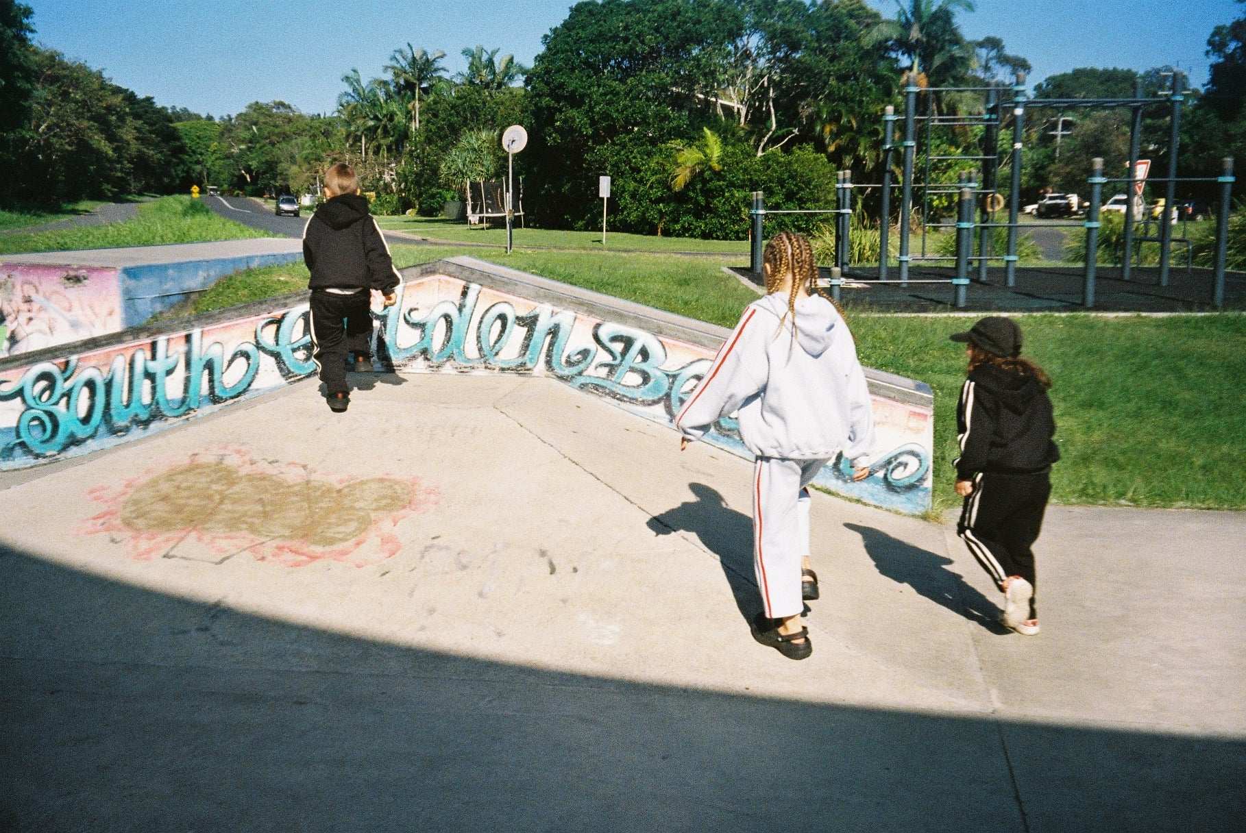 METAL SWEATPANT / BABY BLUE - youngandrestlesskids 