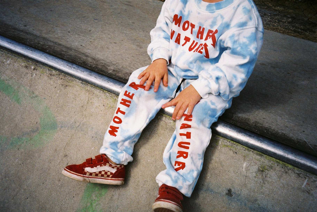 MOTHER NATURE SWEATPANT / SKY TIE DYE - youngandrestlesskids 