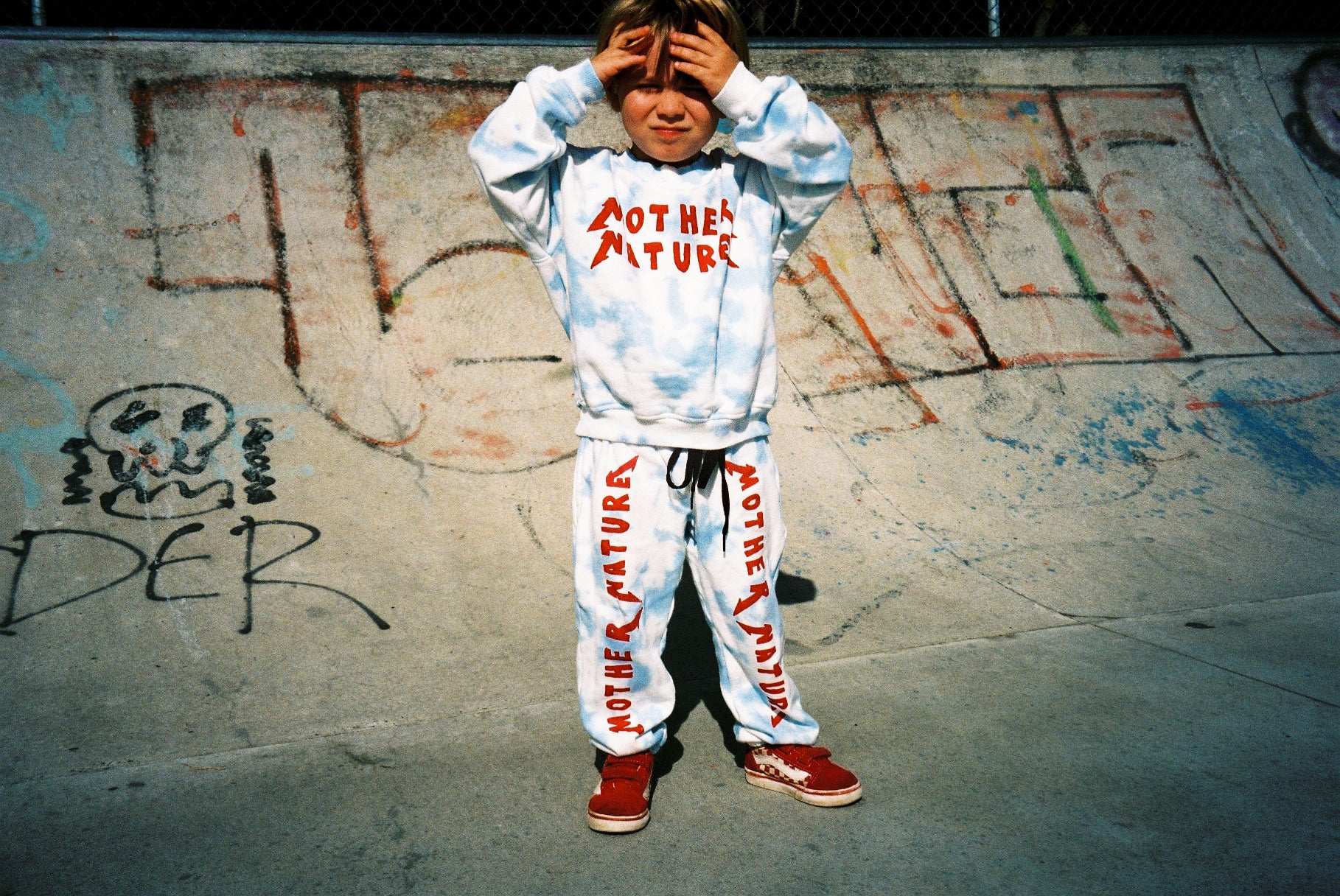 MOTHER NATURE SWEATPANT / SKY TIE DYE - youngandrestlesskids 