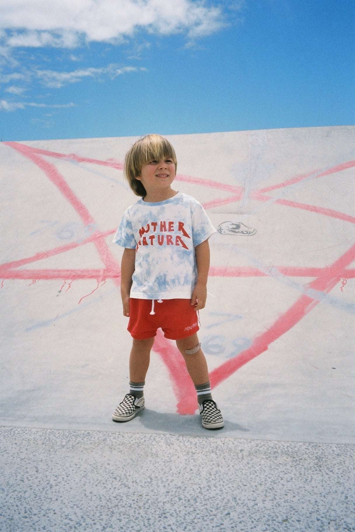 MOTHER NATURE TEE / SKY TIE DYE - youngandrestlesskids 