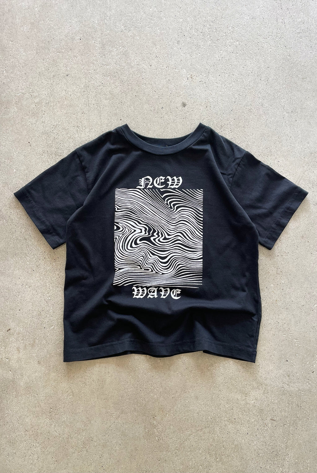 NEW WAVE TEE / FADED BLACK