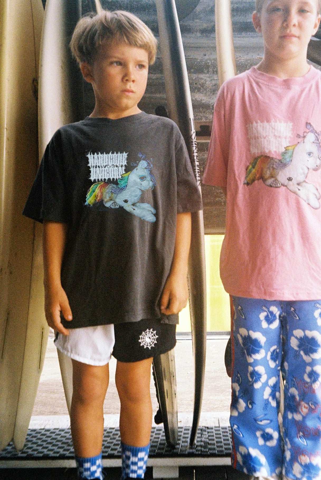 UNICORN CORE TEE / BLACK - youngandrestlesskids 