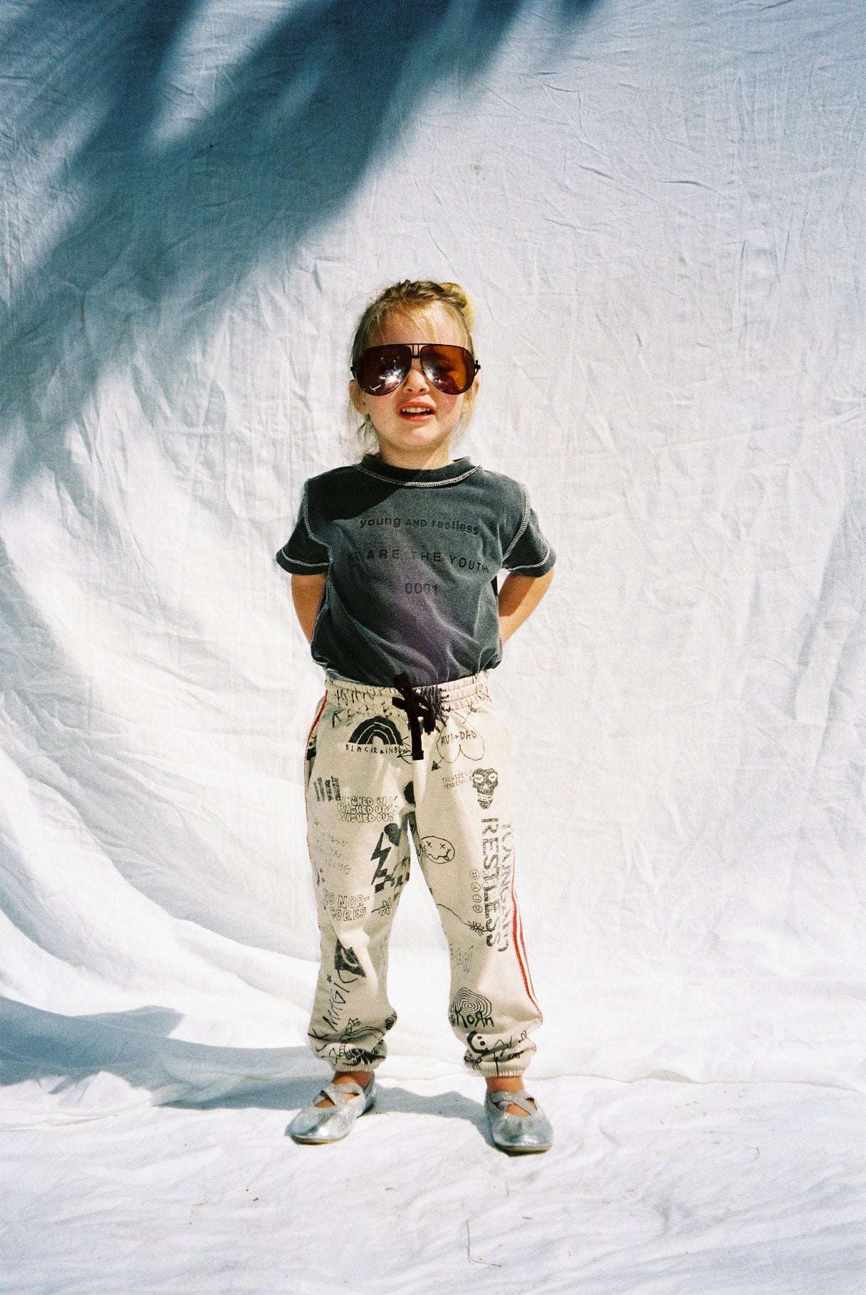 YOUTH SWEATPANT / TAN PREORDER - youngandrestlesskids 