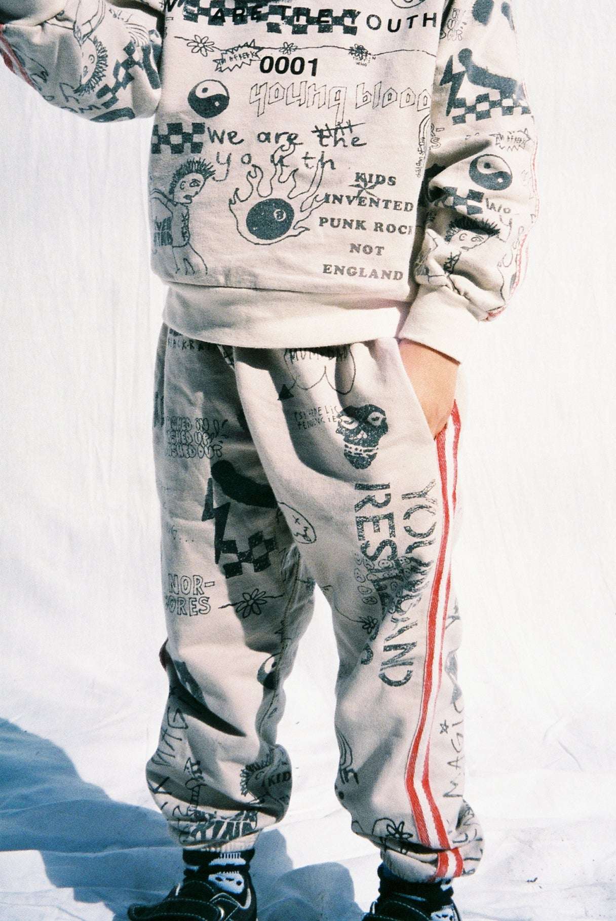 YOUTH SWEATPANT / TAN PREORDER - youngandrestlesskids 
