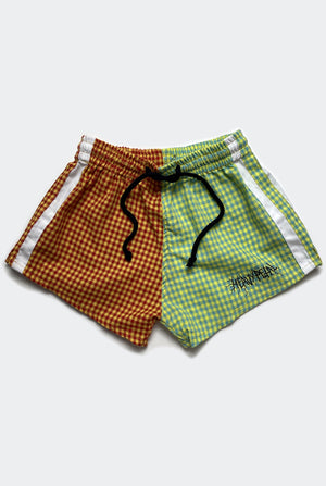 OFF TRACK SHORTS / GINGHAM