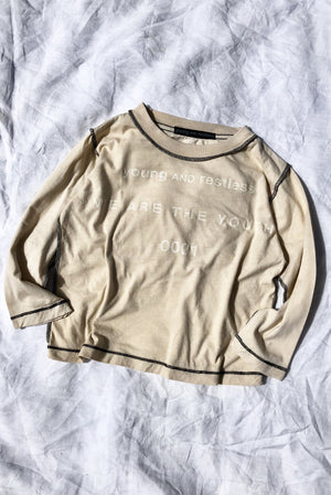 INSIDE OUT L/S TEE / TAN